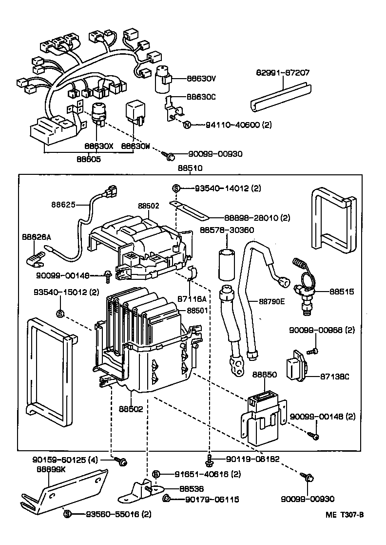  LITEACE VAN WAGON |  HEATING AIR CONDITIONING COOLER UNIT