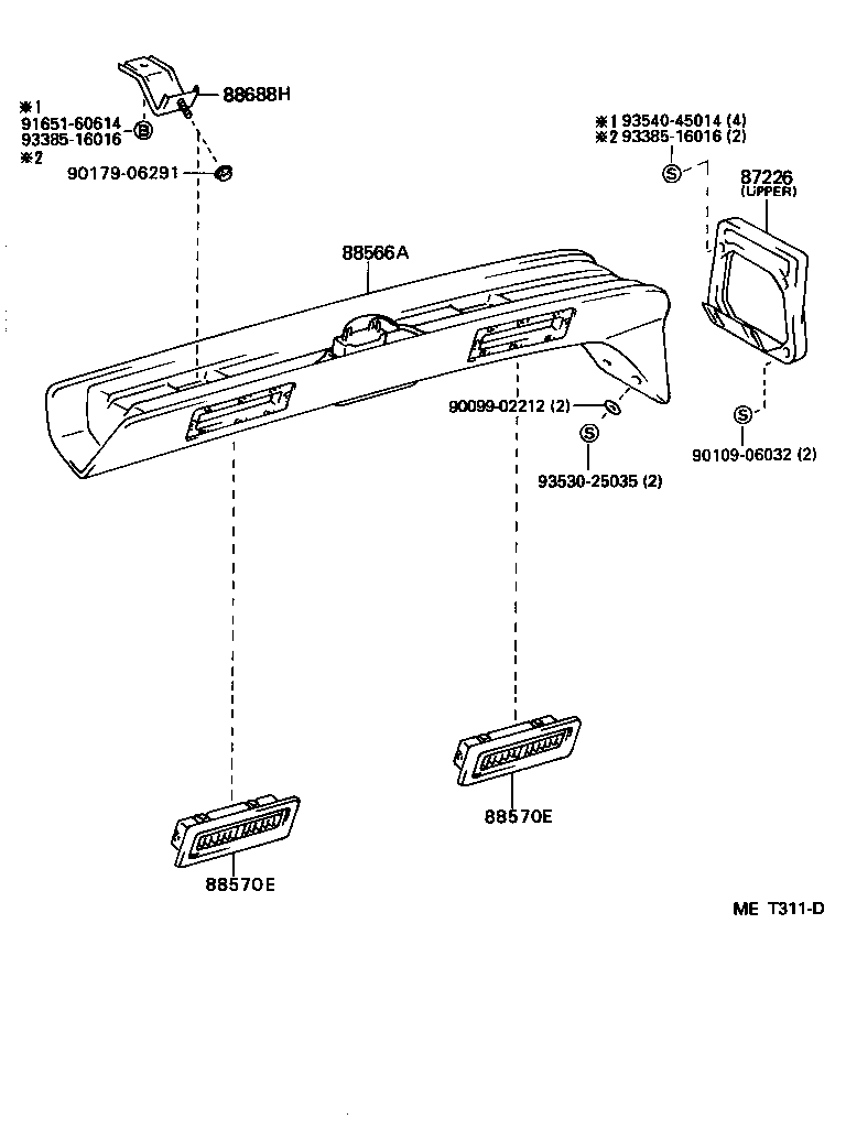  LITEACE VAN WAGON |  HEATING AIR CONDITIONING CONTROL AIR DUCT