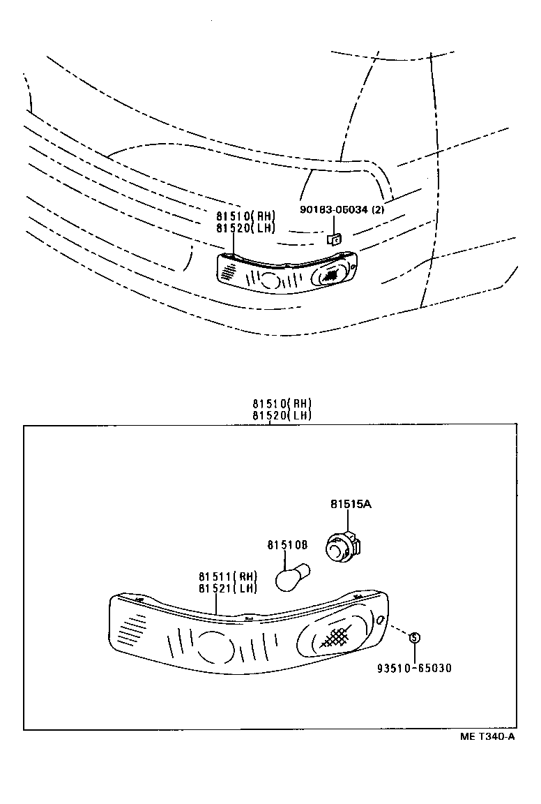  LITEACE VAN WAGON |  FRONT TURN SIGNAL LAMP