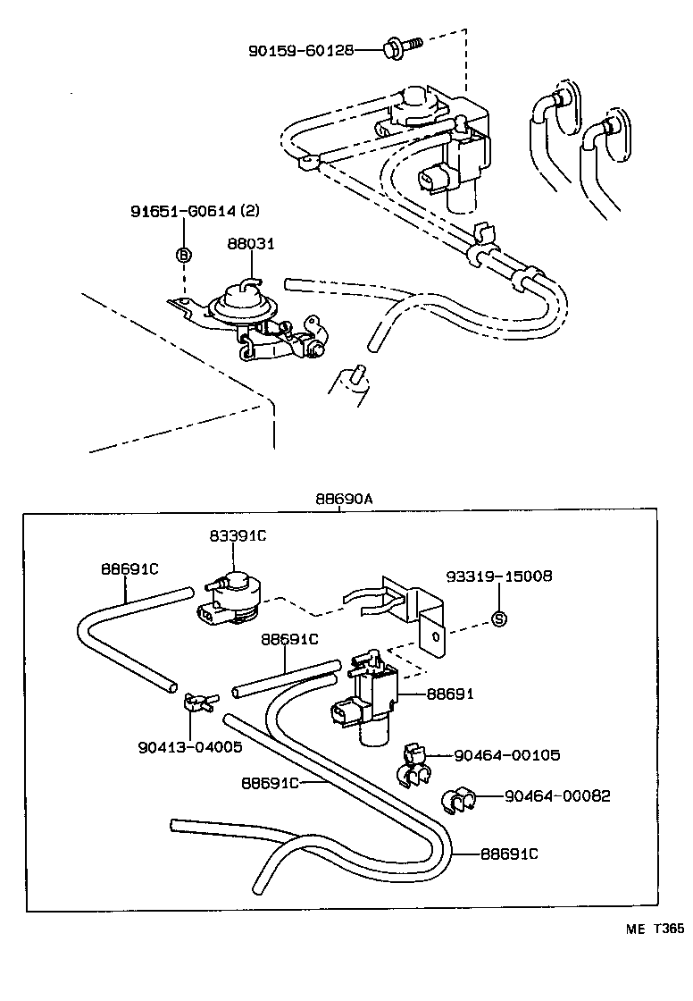  STARLET |  HEATING AIR CONDITIONING VACUUM PIPING