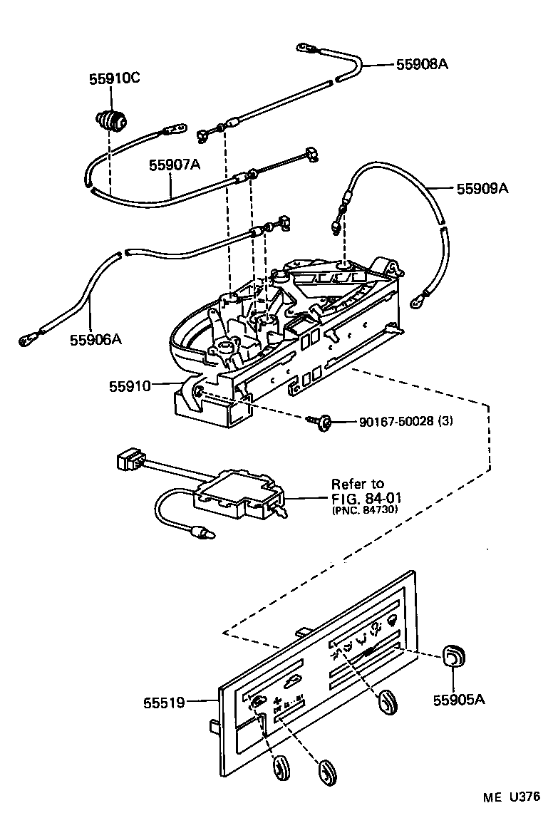  T100 |  HEATING AIR CONDITIONING CONTROL AIR DUCT