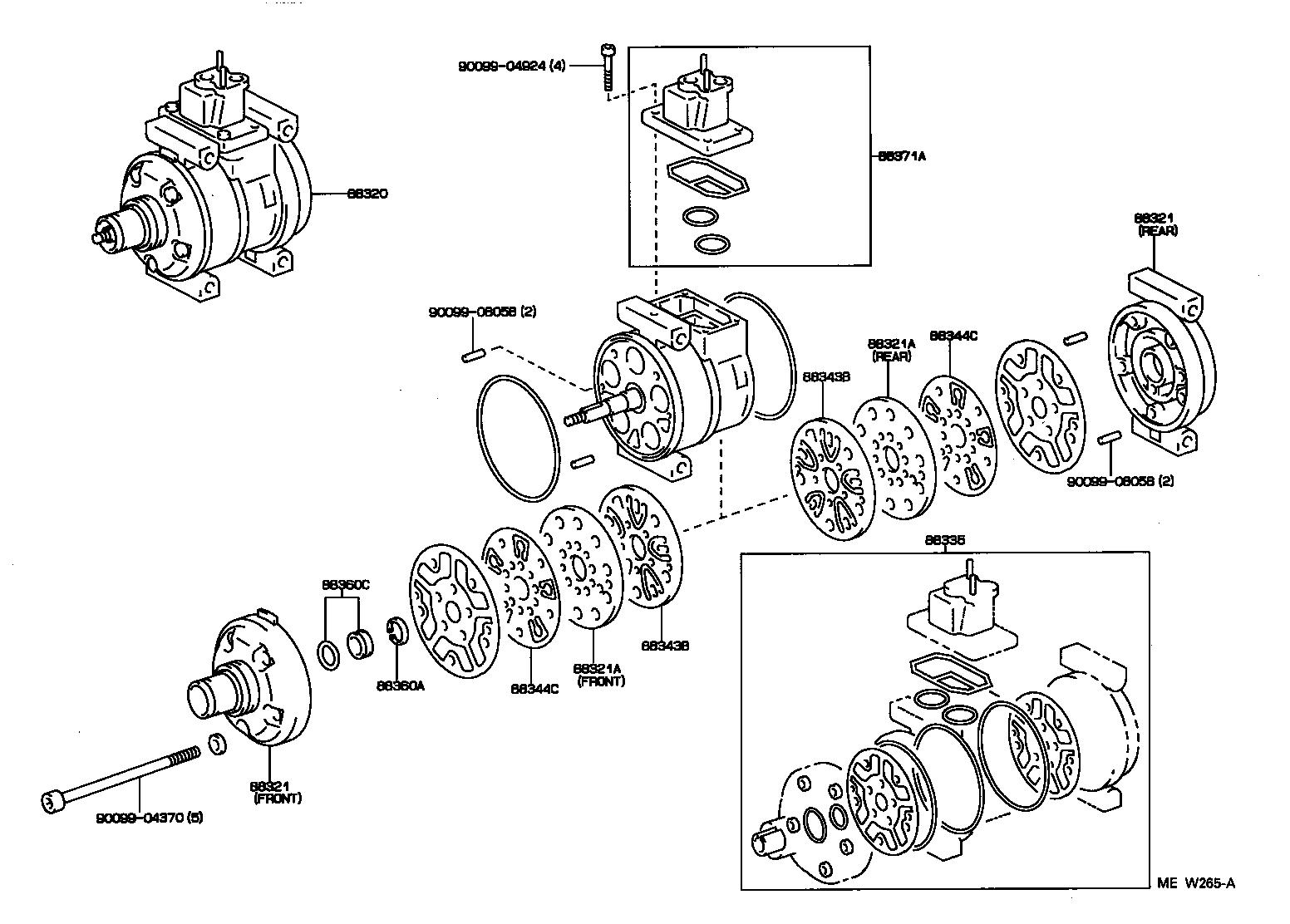  LITEACE VAN WAGON |  HEATING AIR CONDITIONING COMPRESSOR