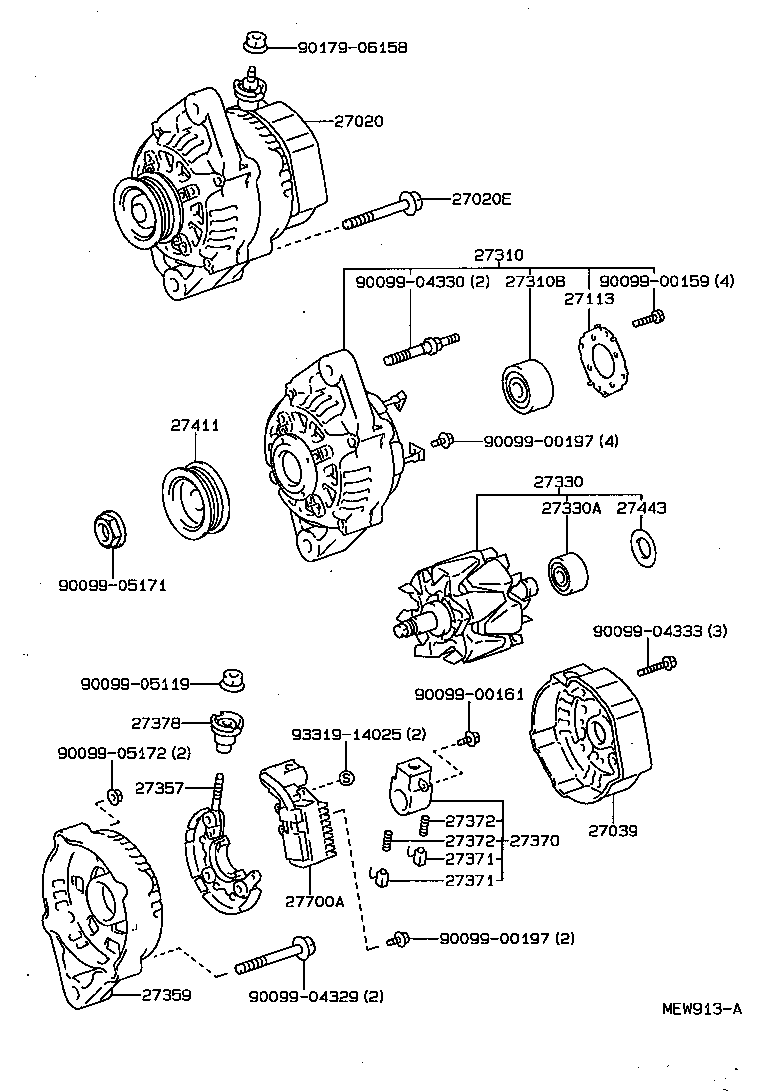  T100 |  ALTERNATOR