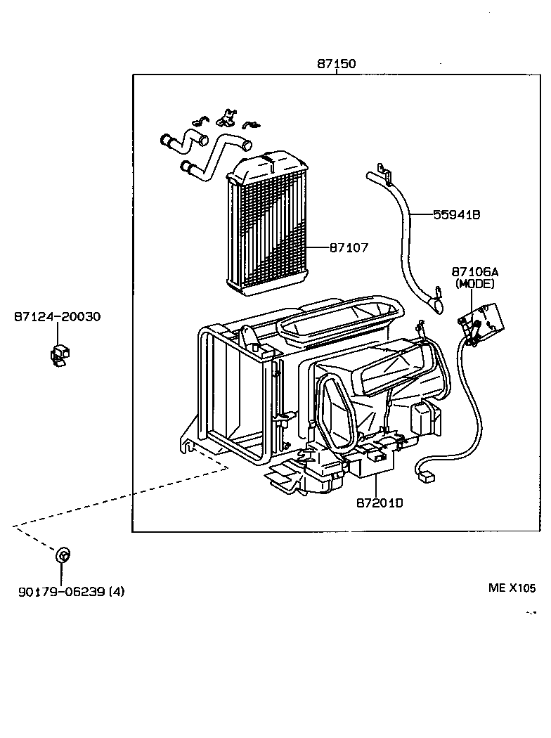  CELICA |  HEATING AIR CONDITIONING HEATER UNIT BLOWER