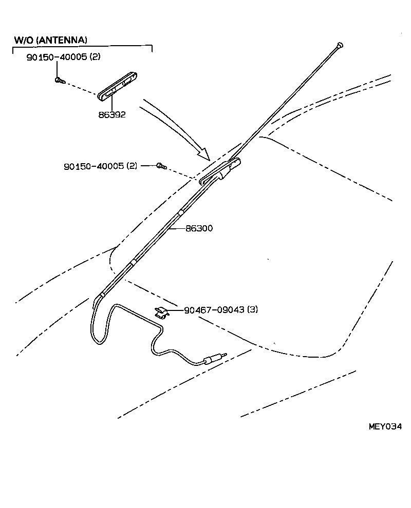 TERCEL |  ANTENNA
