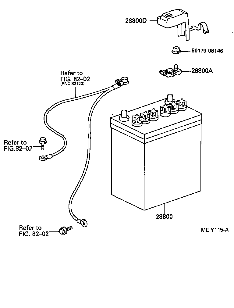  TERCEL |  BATTERY BATTERY CABLE
