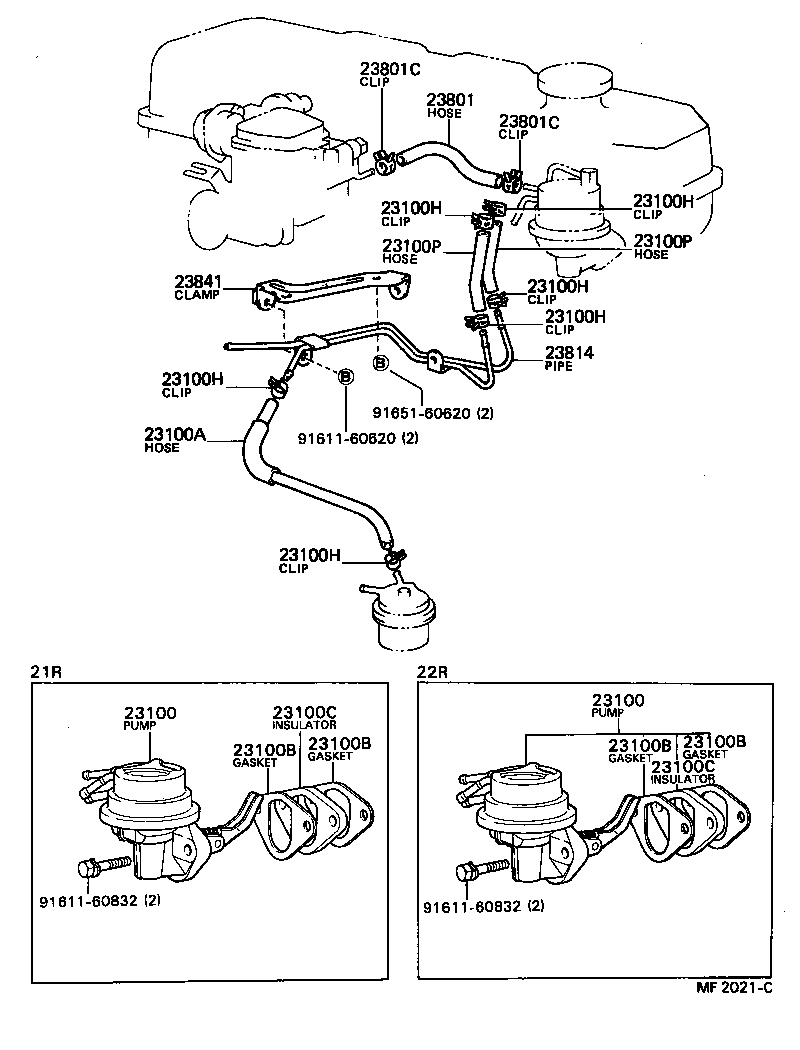  CRESSIDA |  FUEL PUMP PIPE