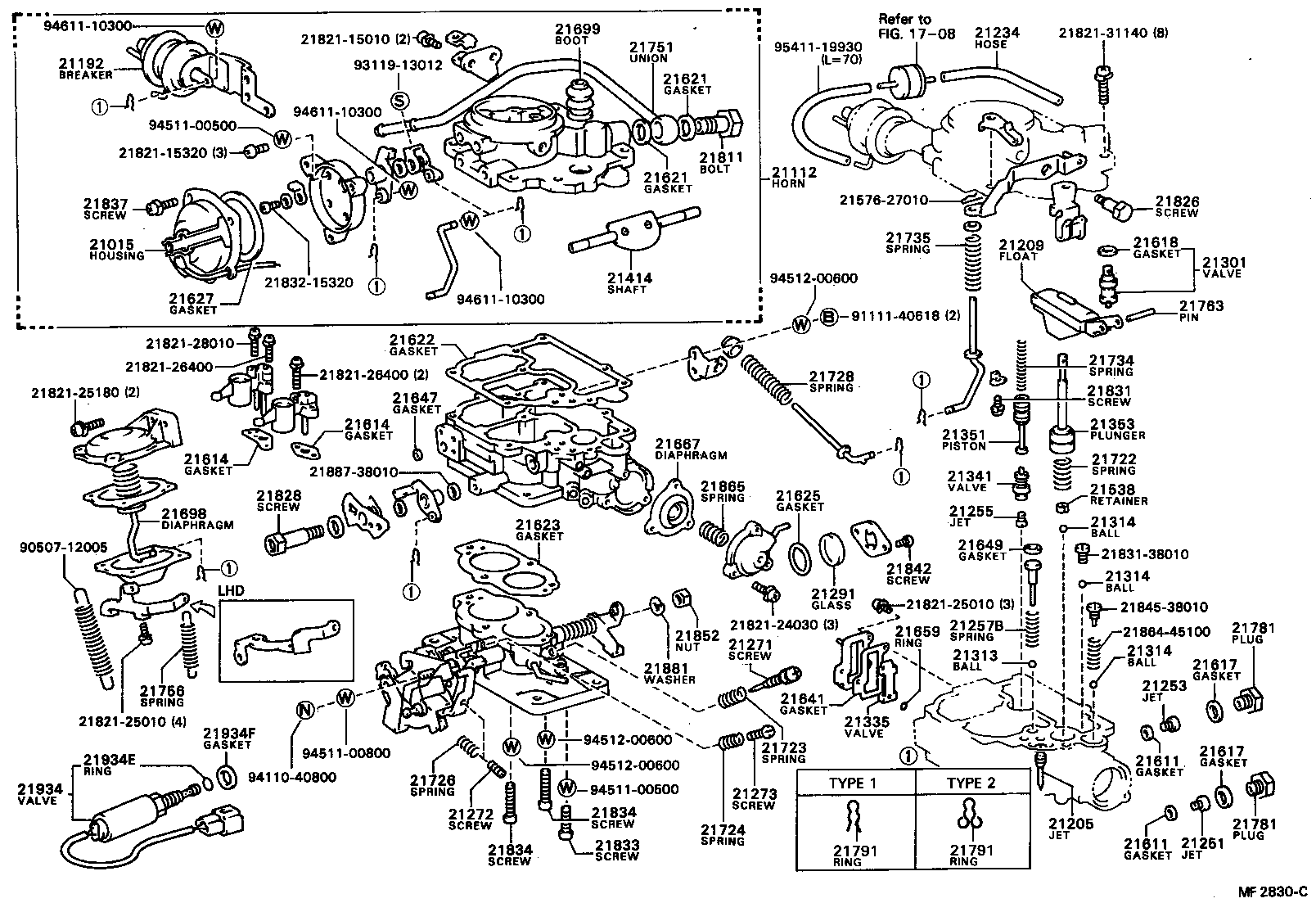  TERCEL |  CARBURETOR