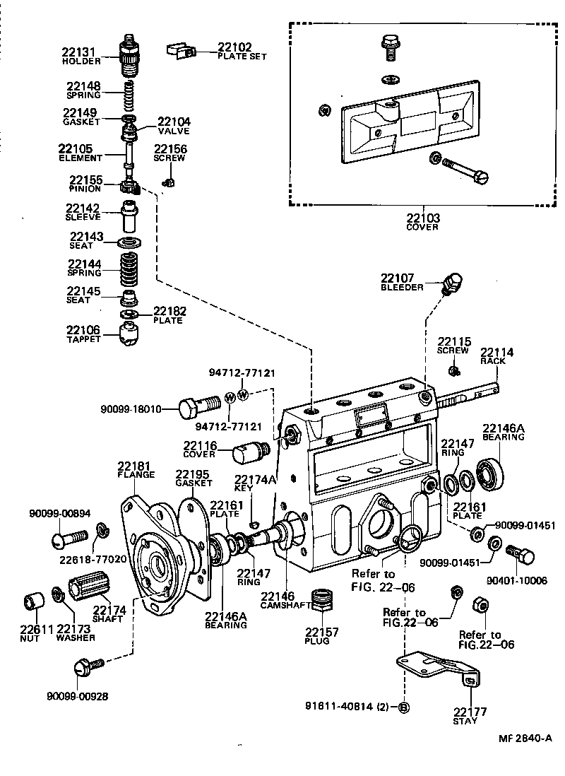  LAND CRUISER 70 |  INJECTION PUMP BODY