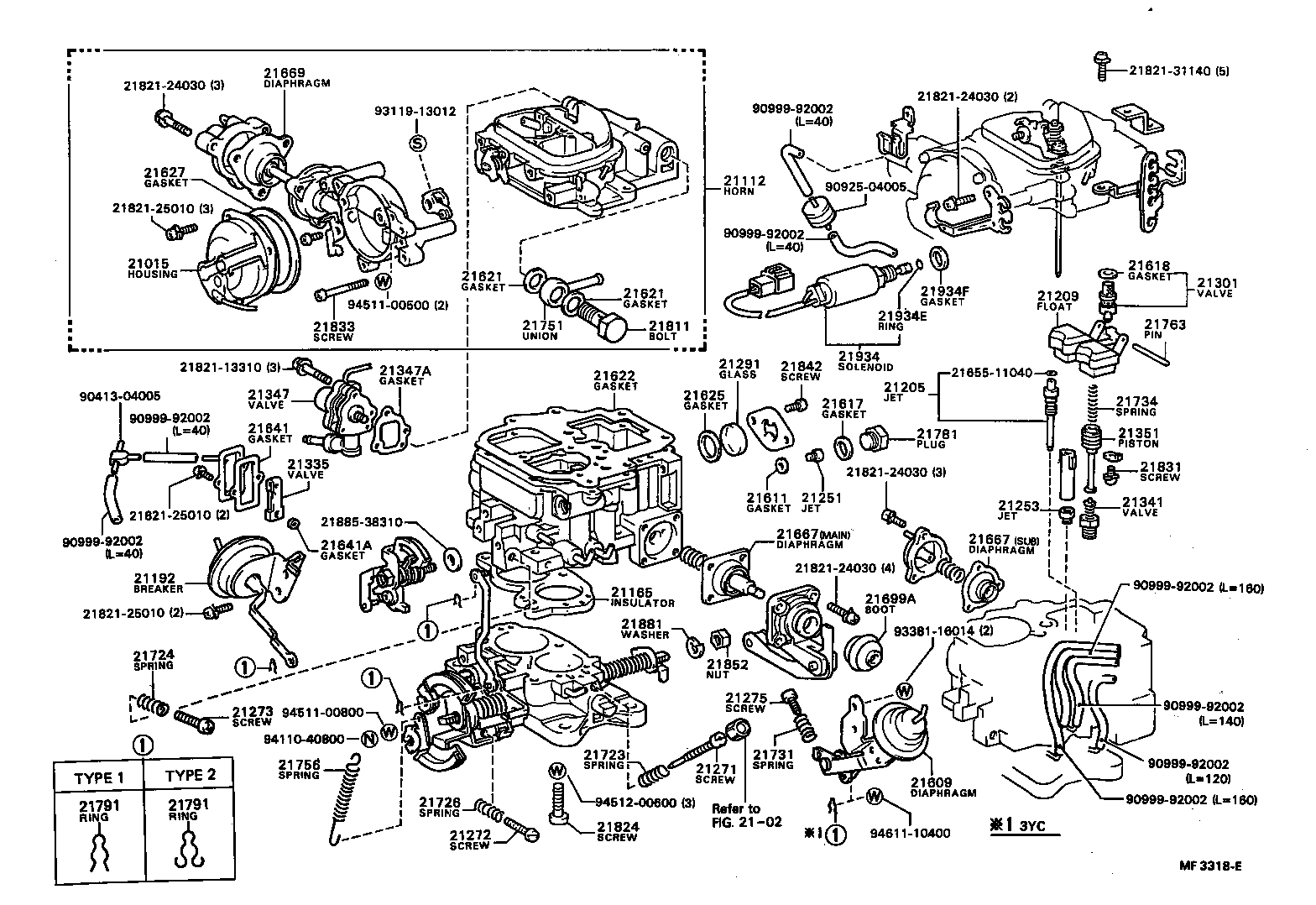  MODEL F |  CARBURETOR