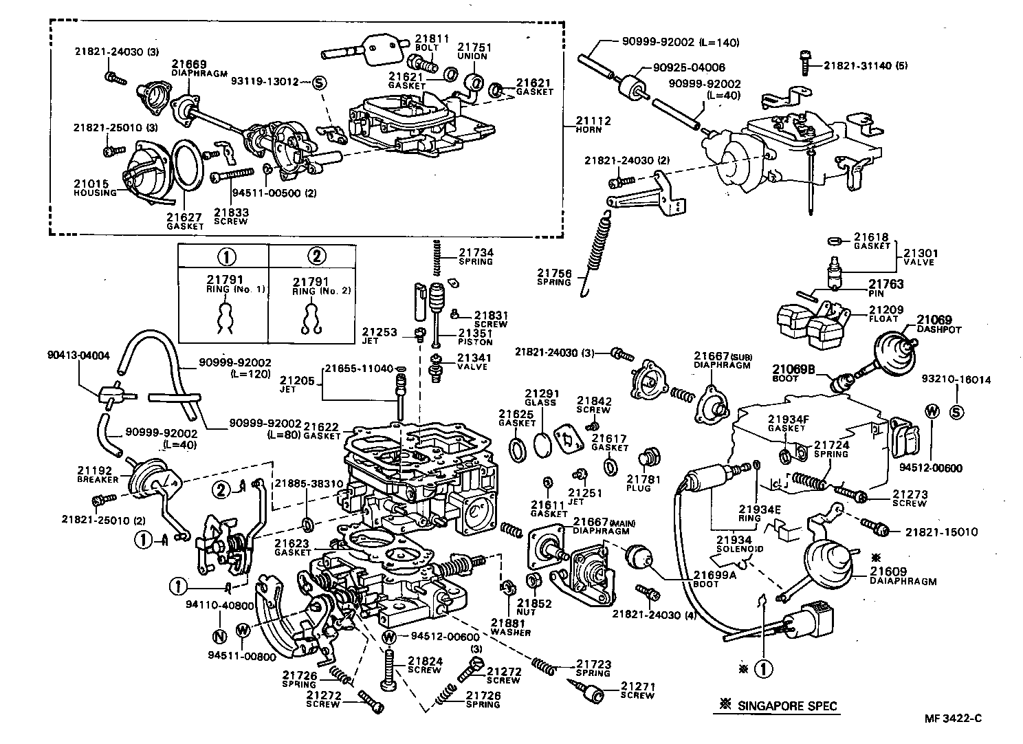  CRESSIDA |  CARBURETOR