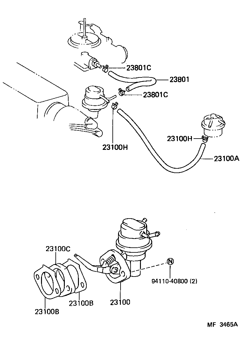  STARLET |  FUEL PUMP PIPE