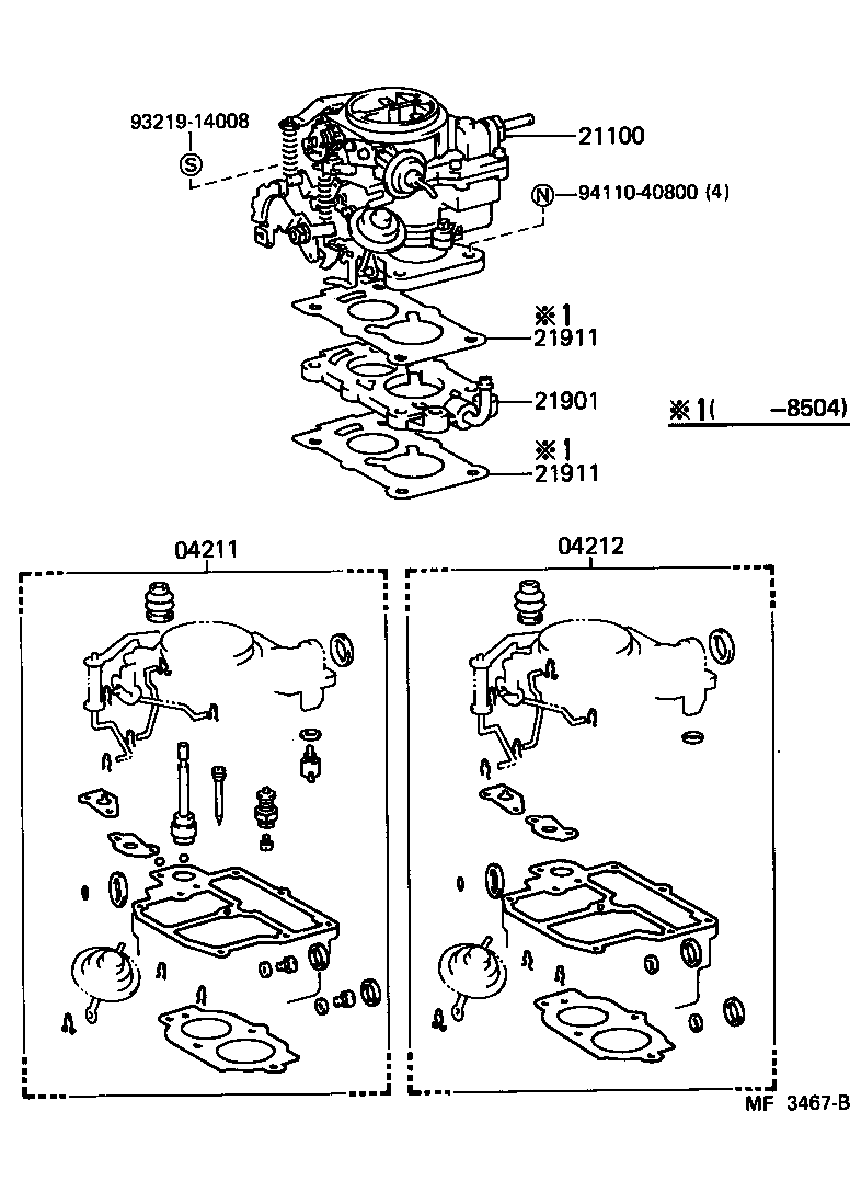  STARLET |  CARBURETOR ASSEMBLY