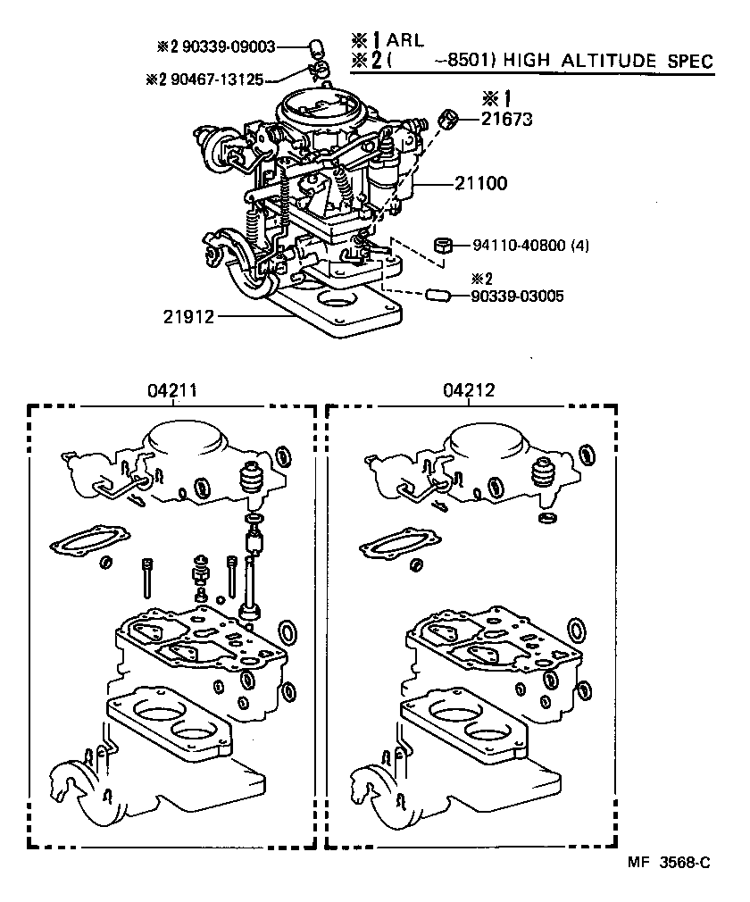  LAND CRUISER 70 |  CARBURETOR ASSEMBLY