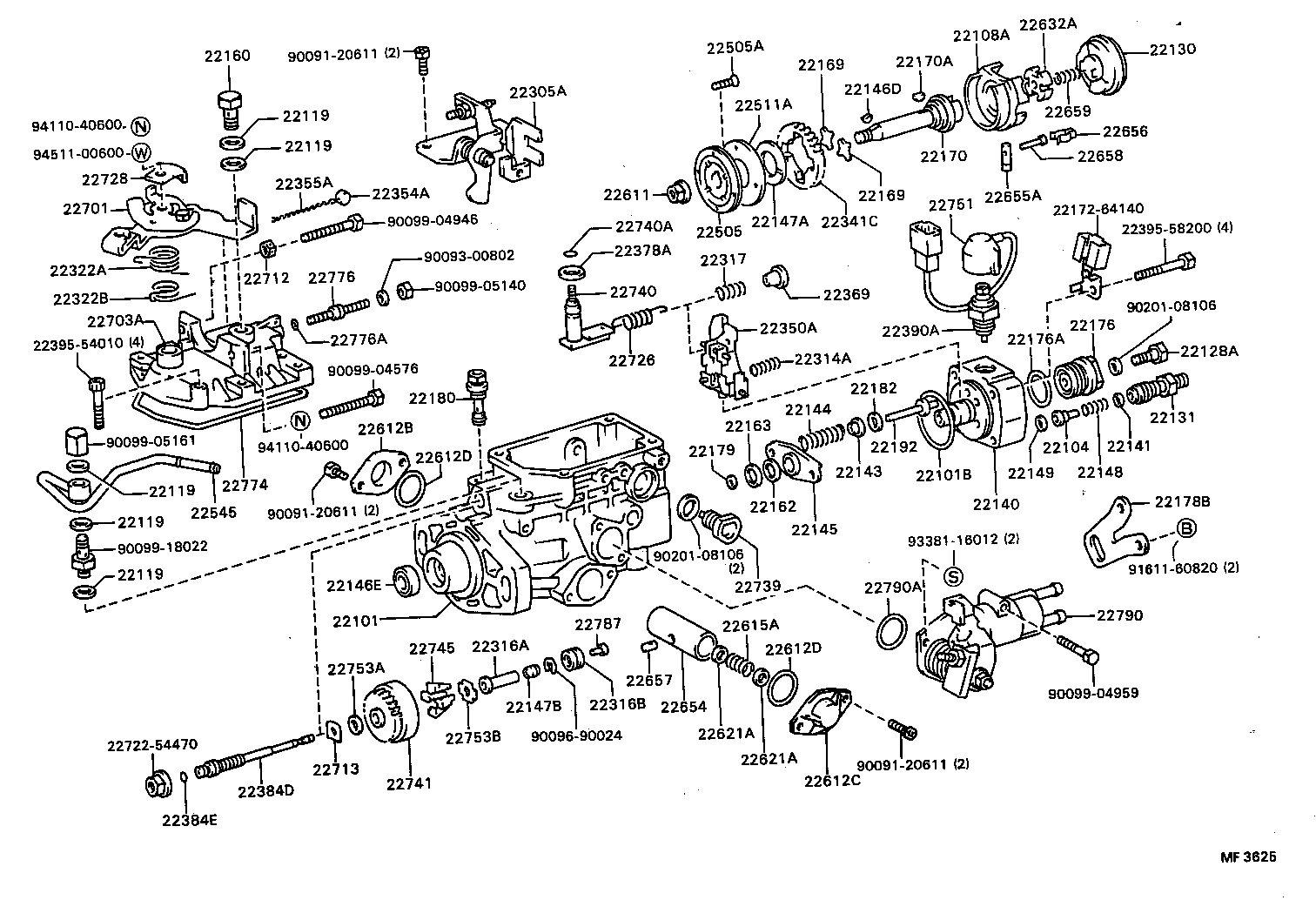  MODEL F |  INJECTION PUMP BODY
