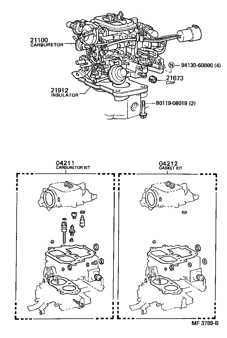  HILUX |  CARBURETOR ASSEMBLY