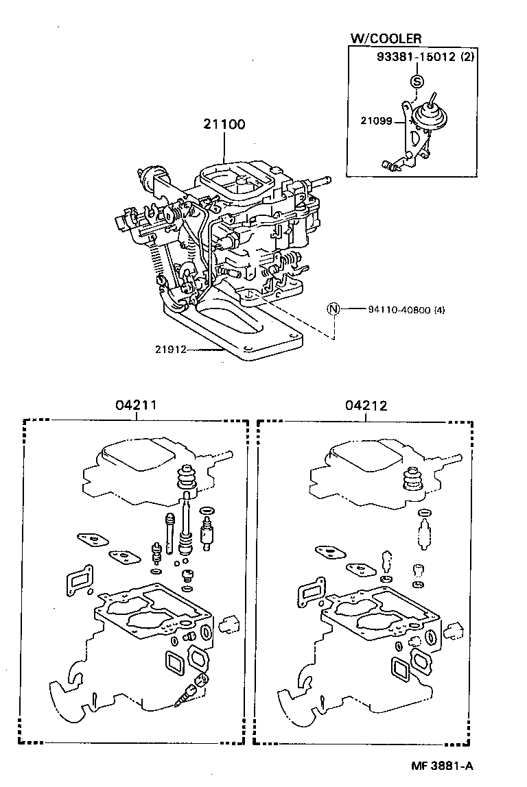  STOUT |  CARBURETOR ASSEMBLY