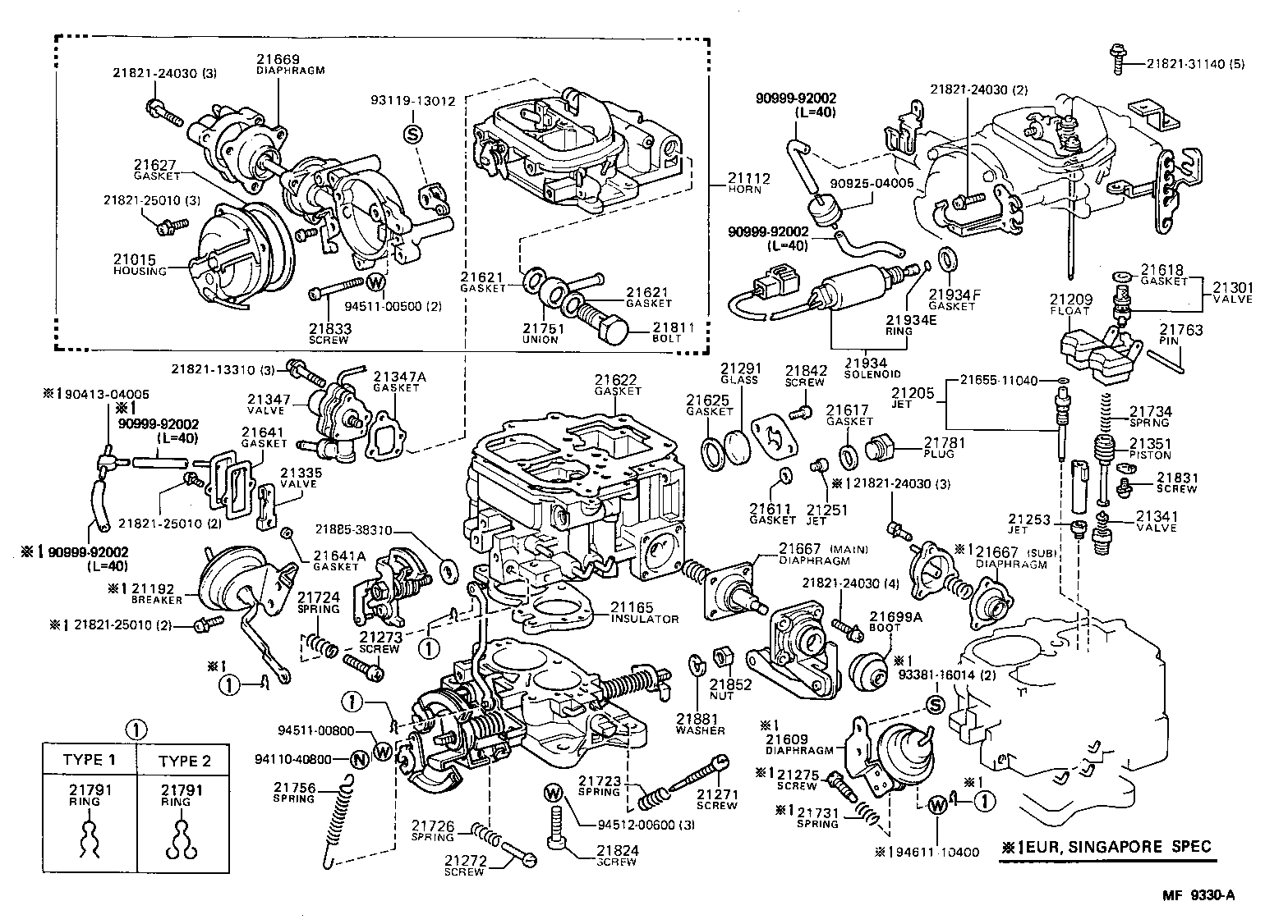  HIACE VAN COMUTER |  CARBURETOR