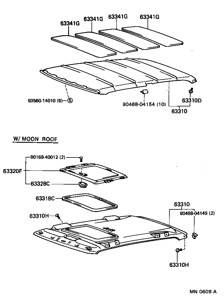  STARLET |  ROOF HEADLINING SILENCER PAD