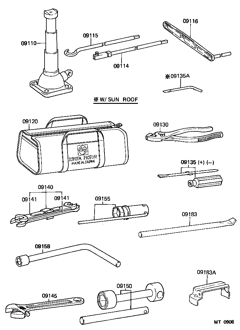  LAND CRUISER 70 |  STANDARD TOOL