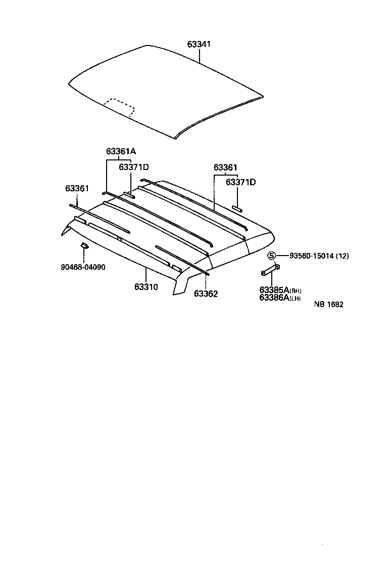  DYNA200 |  ROOF HEADLINING SILENCER PAD