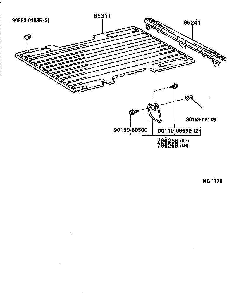  T100 |  REAR BODY FLOOR FENDER