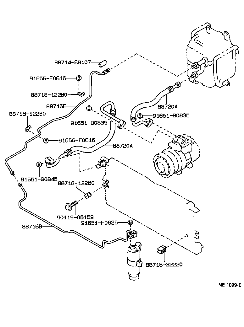  HILUX 2WD |  HEATING AIR CONDITIONING COOLER PIPING
