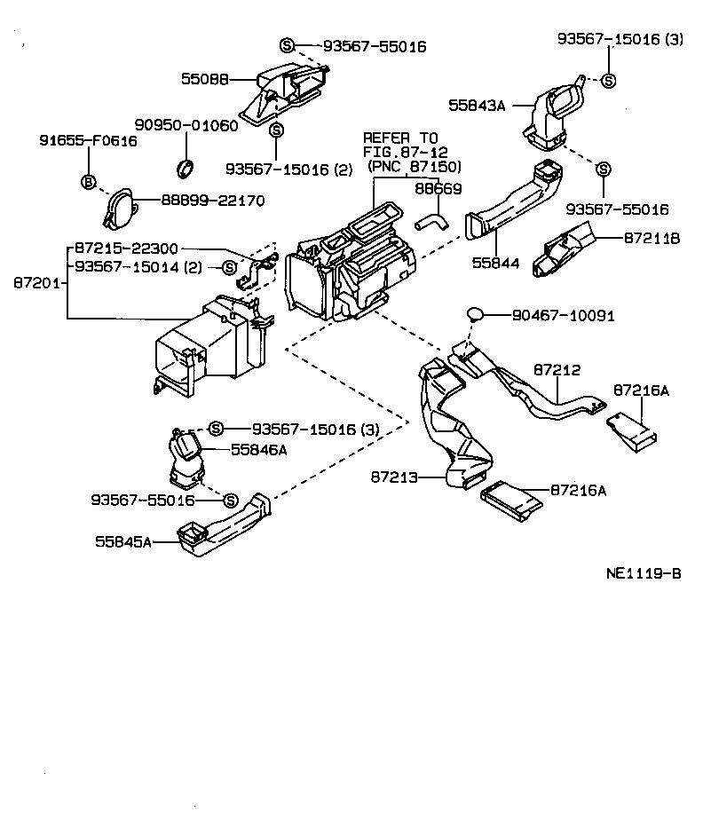  CRESSIDA |  HEATING AIR CONDITIONING CONTROL AIR DUCT