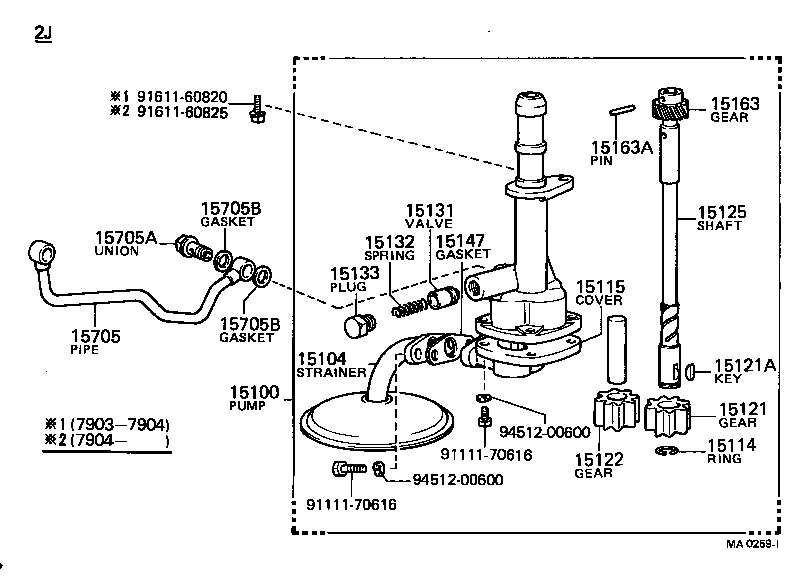  LAND CRUISER 40 45 55 |  ENGINE OIL PUMP