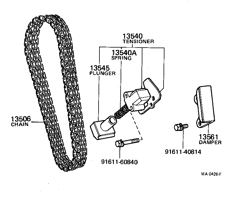  COROLLA TRUENO |  TIMING CHAIN