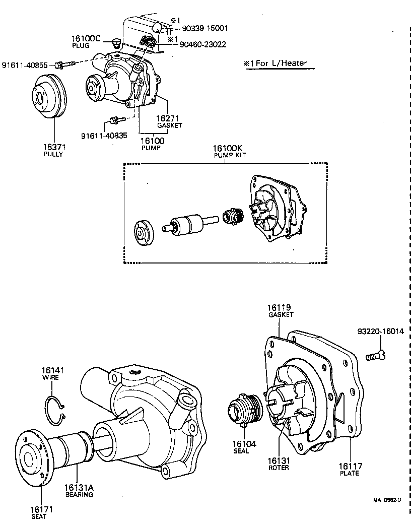  TOYOACE |  WATER PUMP