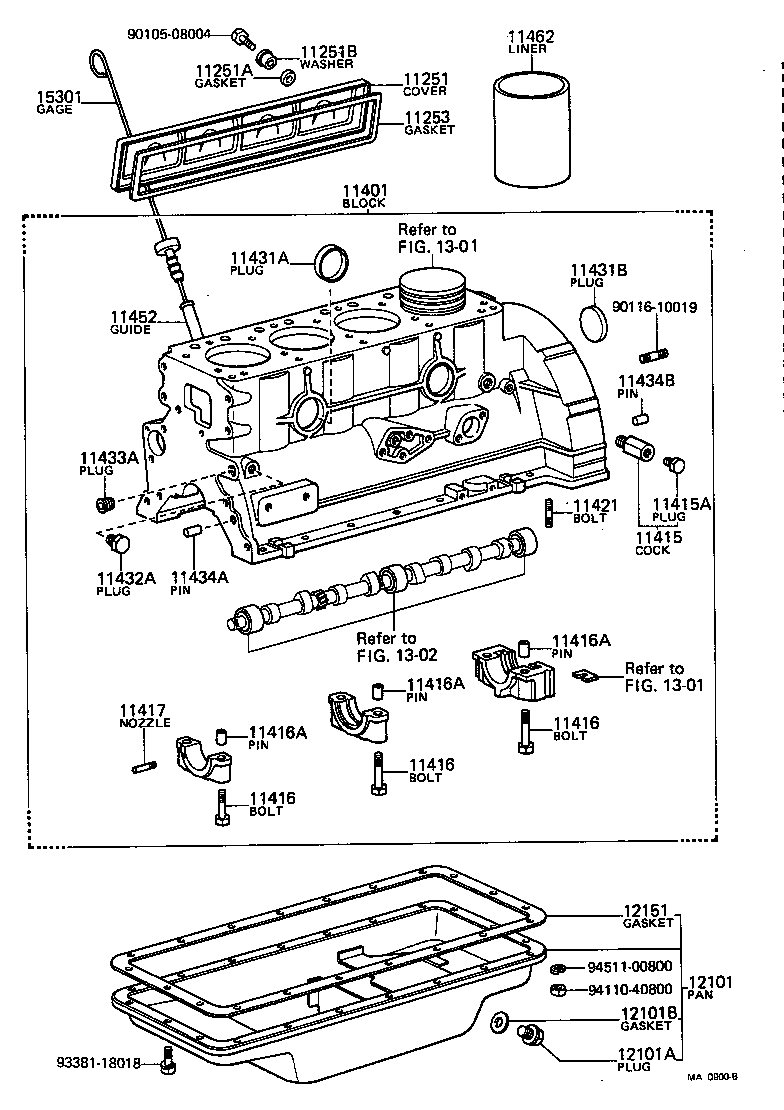  TOYOACE |  CYLINDER BLOCK