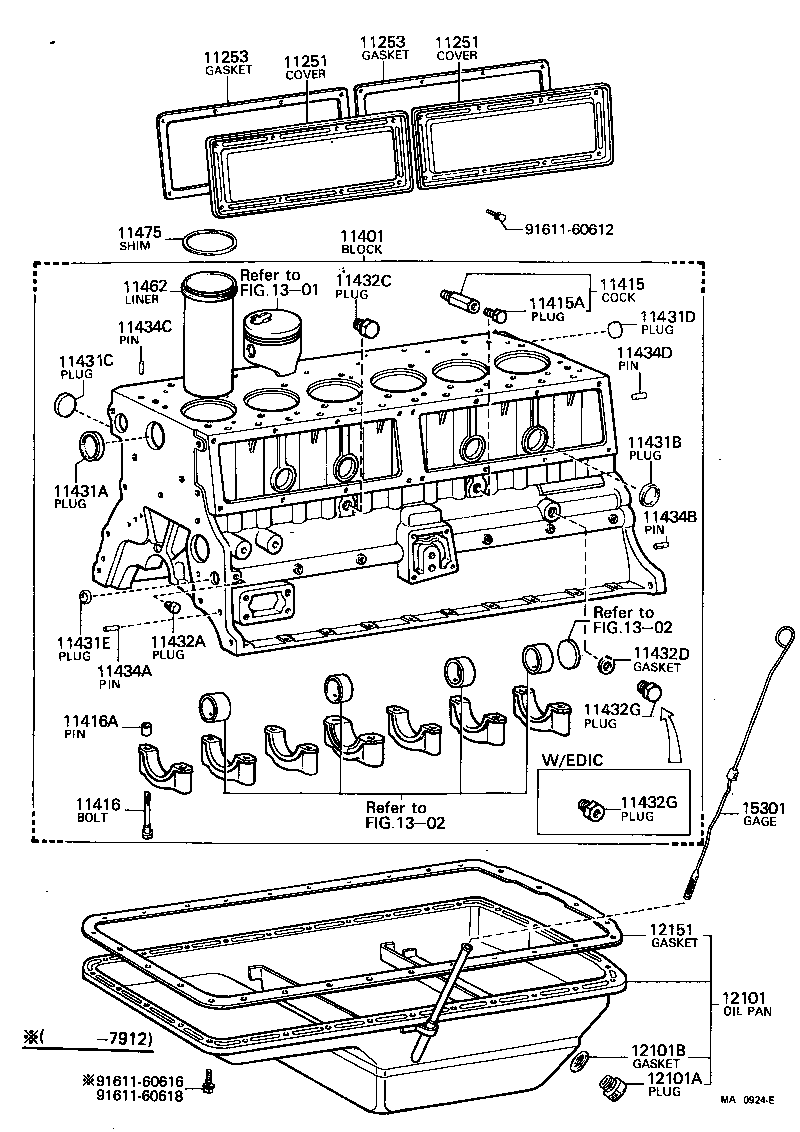  LAND CRUISER 40 45 55 |  CYLINDER BLOCK