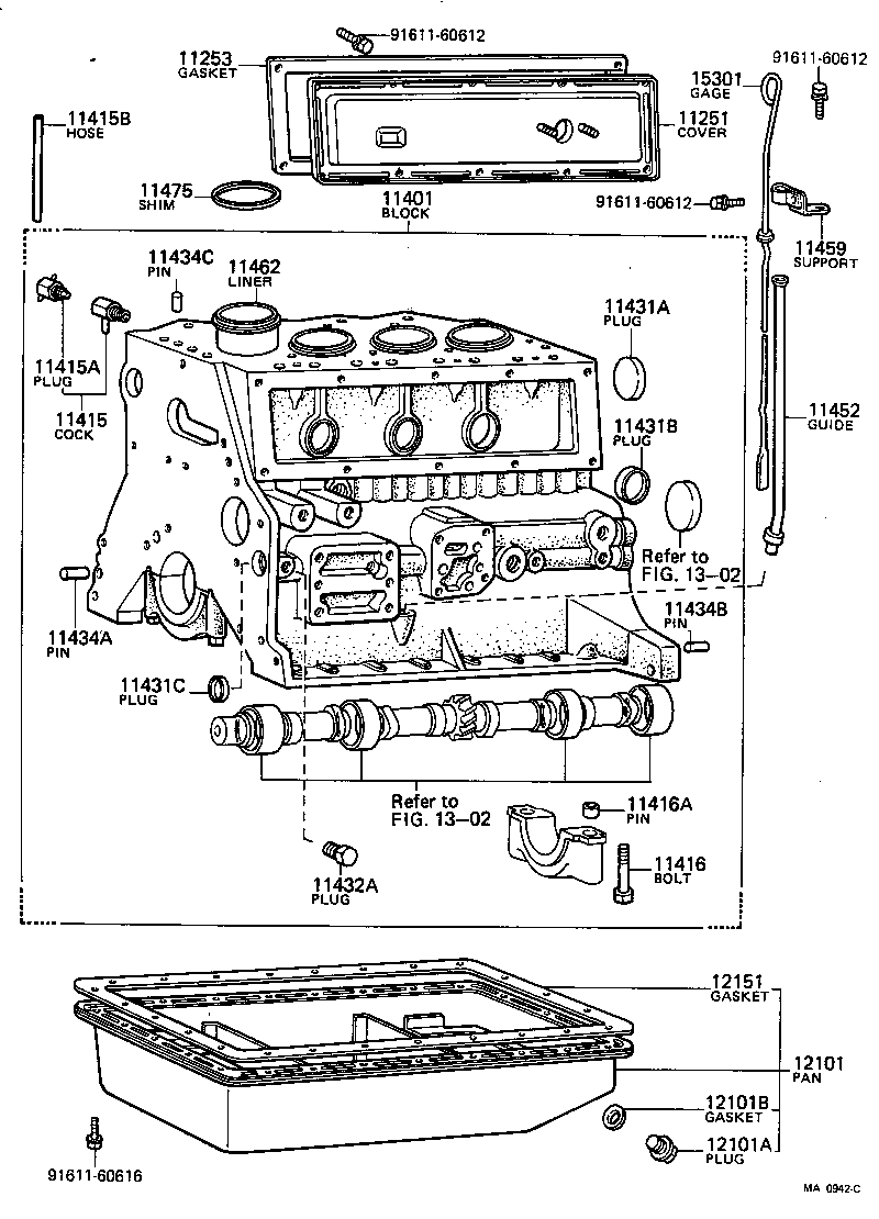  TOYOACE |  CYLINDER BLOCK