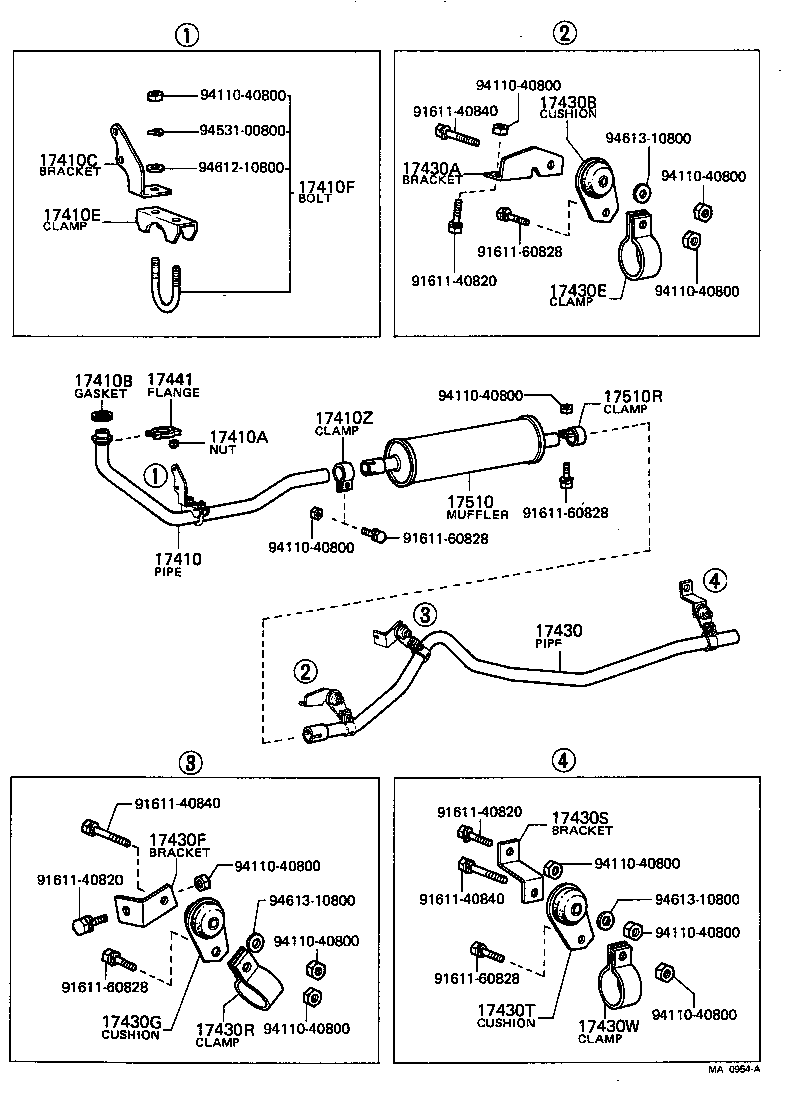  TOYOACE |  EXHAUST PIPE
