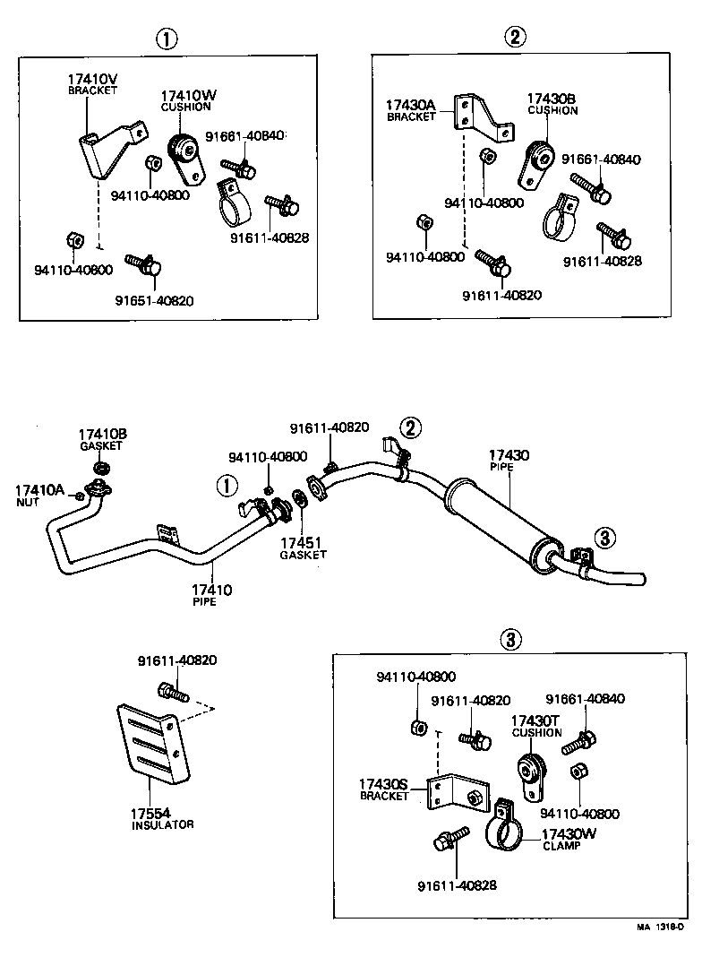  LAND CRUISER 40 45 55 |  EXHAUST PIPE