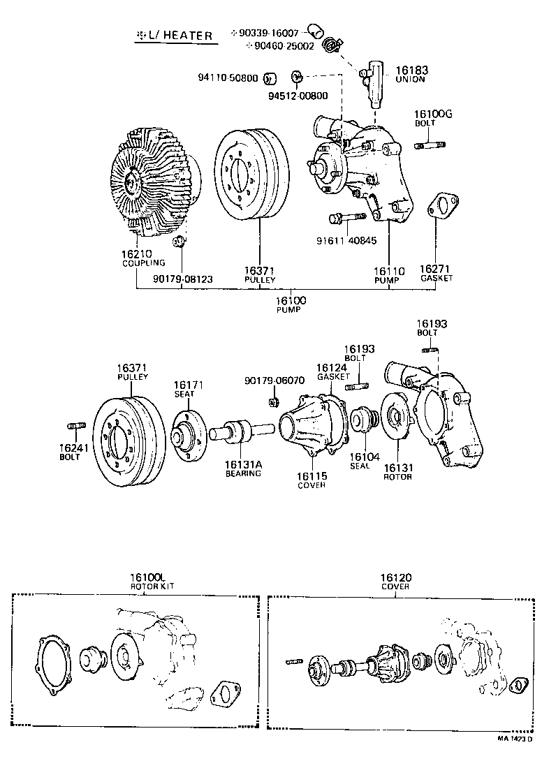  CROWN |  WATER PUMP