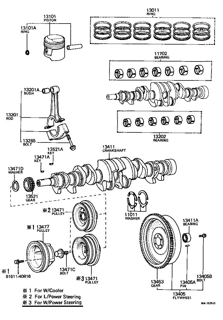  CROWN |  CRANKSHAFT PISTON