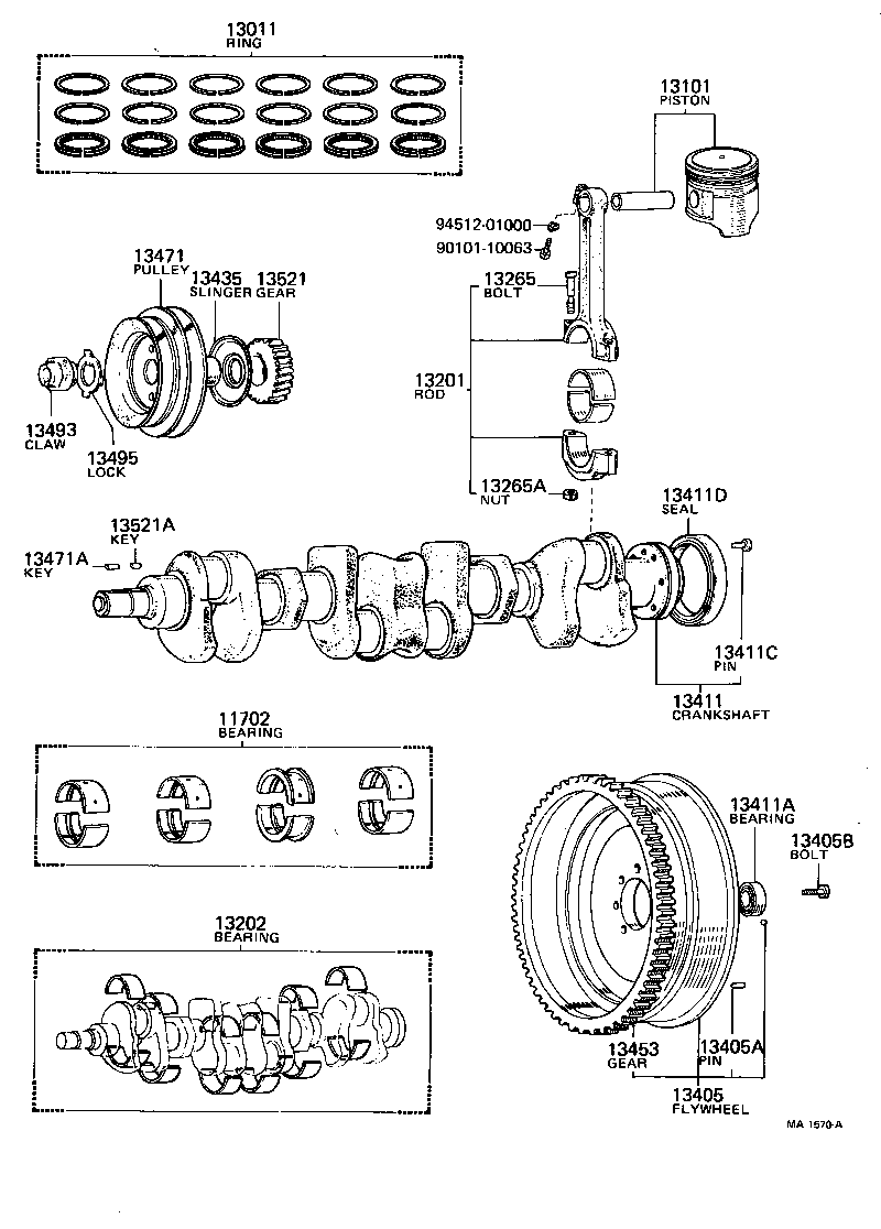  LAND CRUISER 40 45 55 |  CRANKSHAFT PISTON