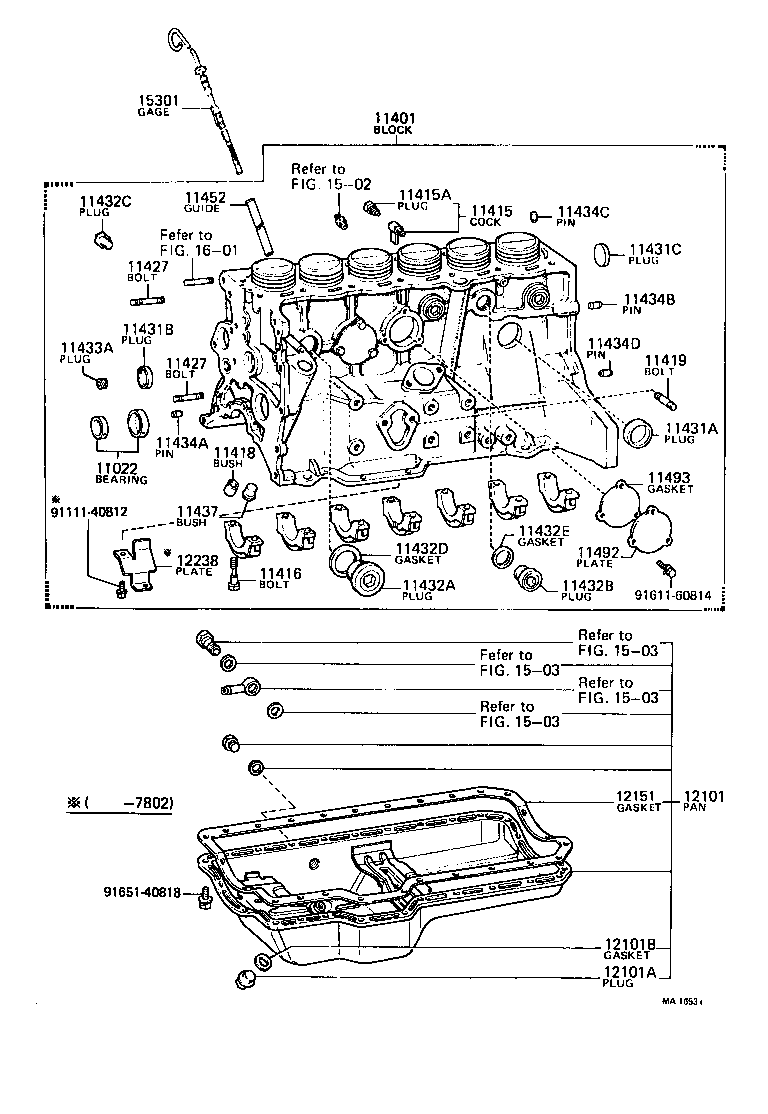  CROWN |  CYLINDER BLOCK