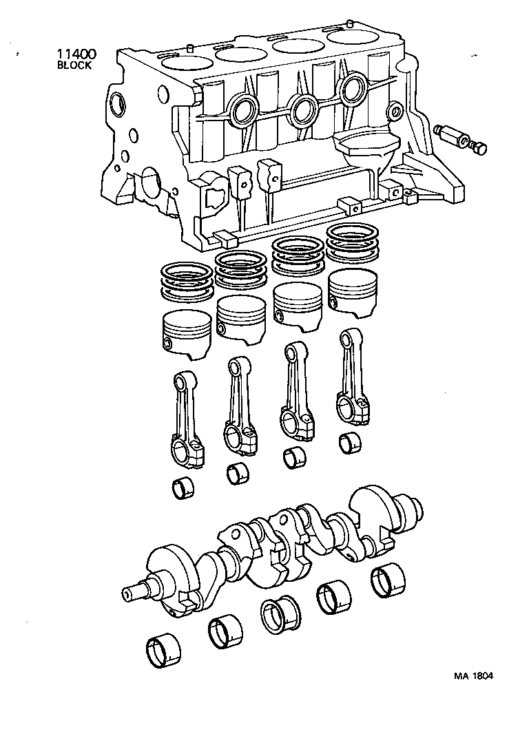  HILUX |  SHORT BLOCK ASSEMBLY