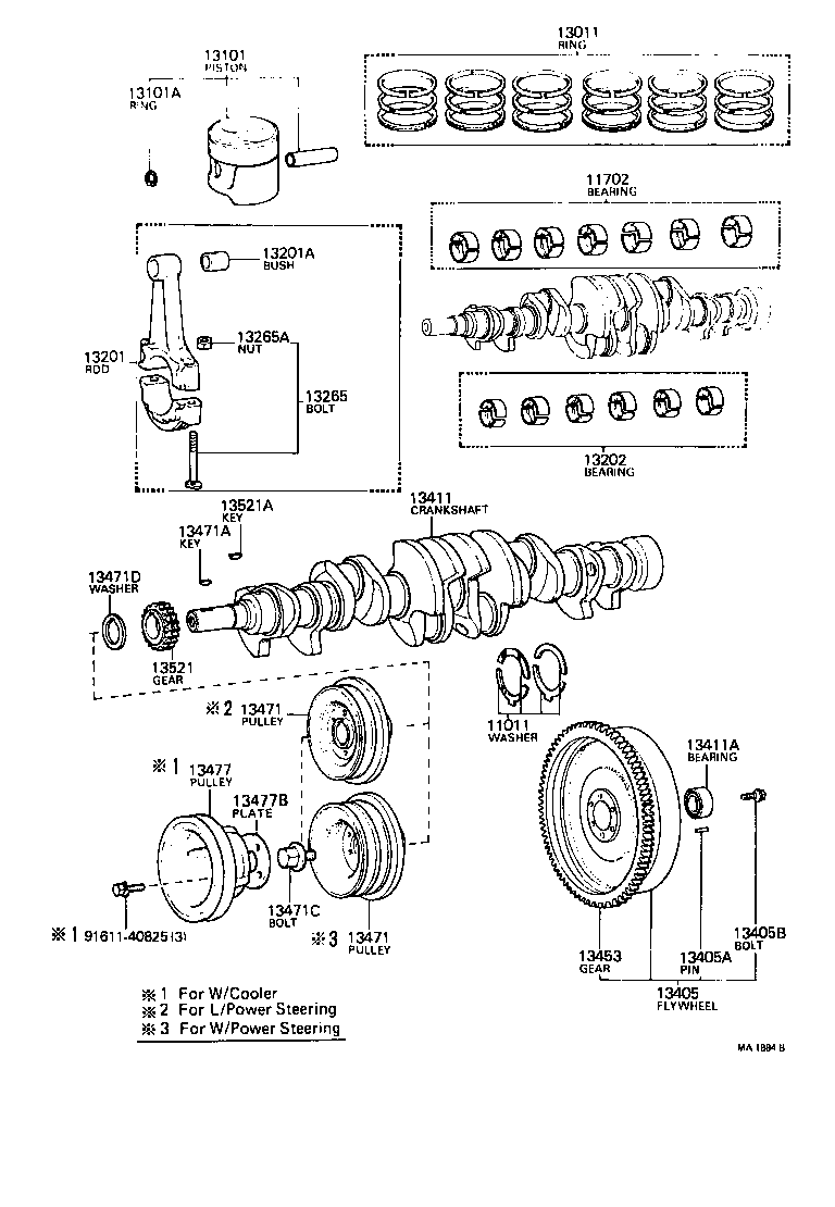  CROWN |  CRANKSHAFT PISTON