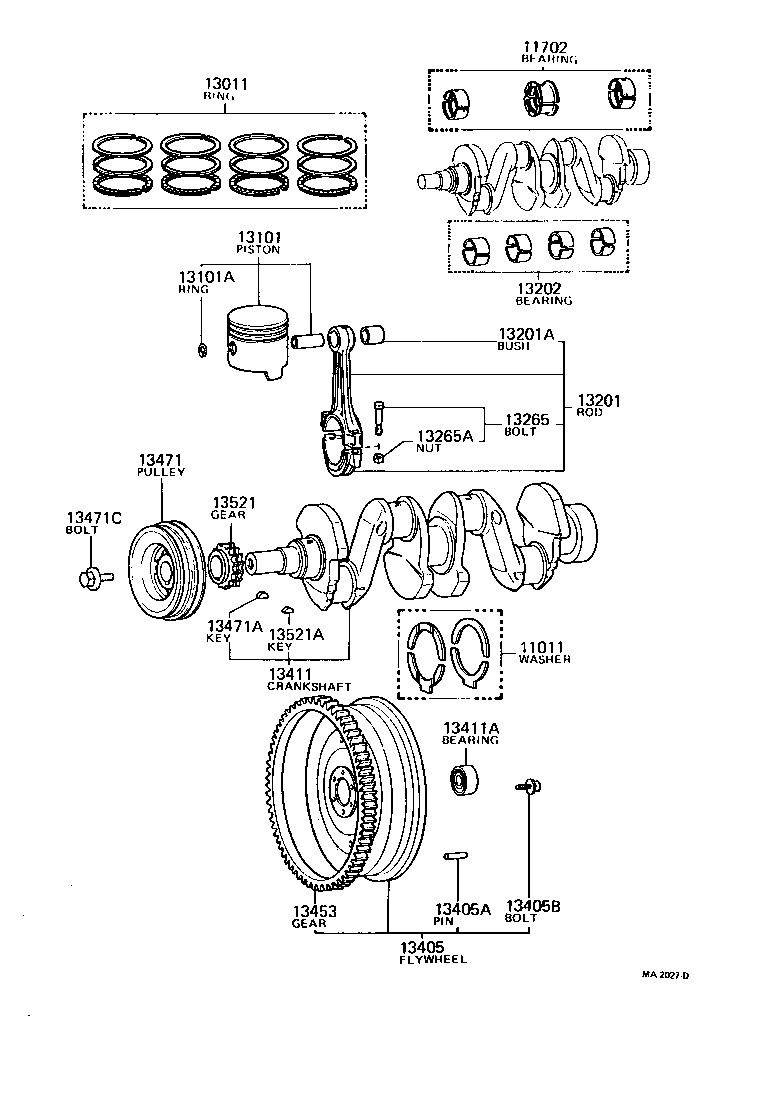  CROWN |  CRANKSHAFT PISTON