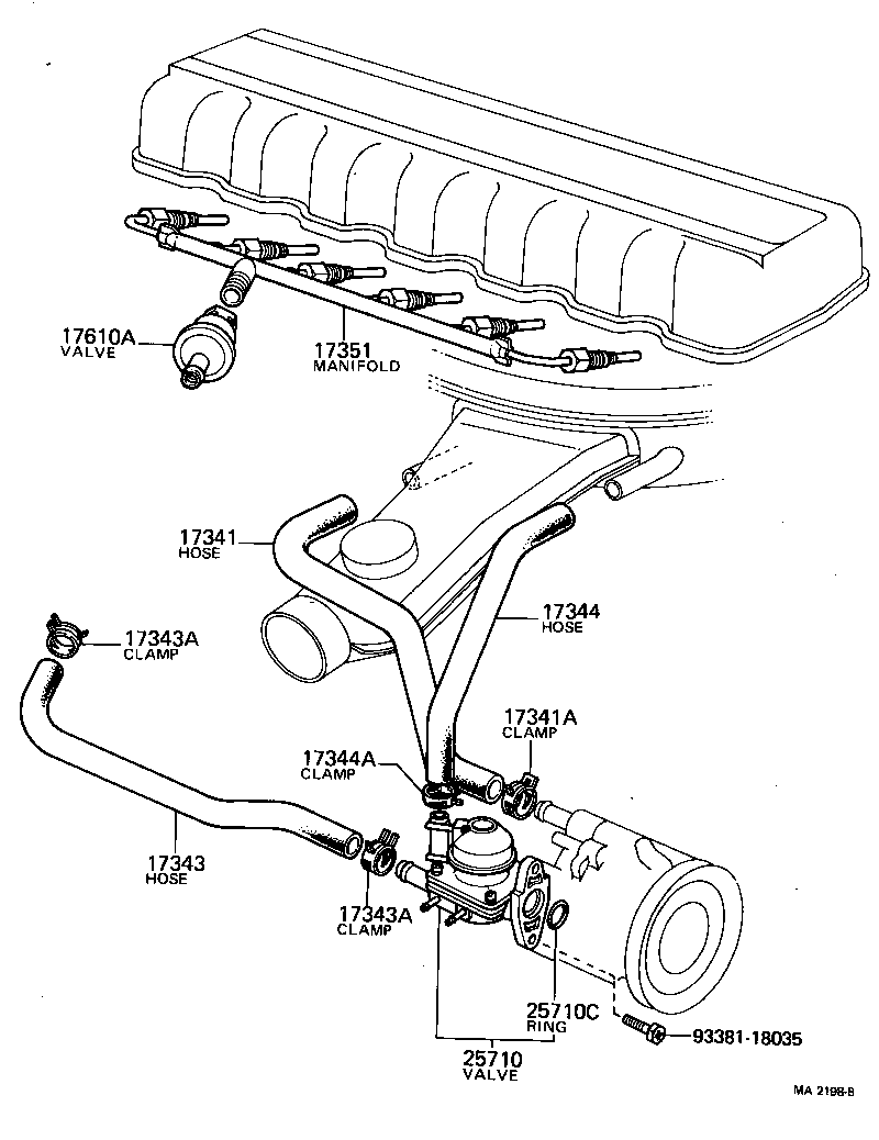  CRESSIDA |  MANIFOLD AIR INJECTION SYSTEM