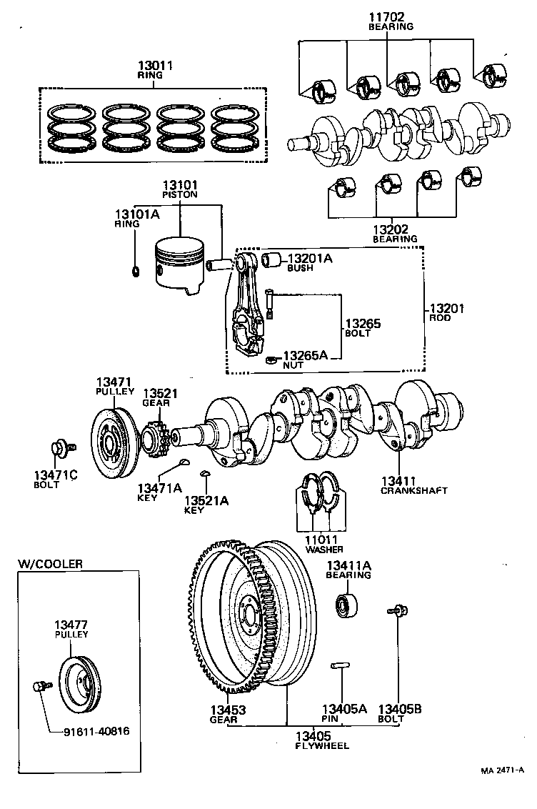  CRESSIDA |  CRANKSHAFT PISTON