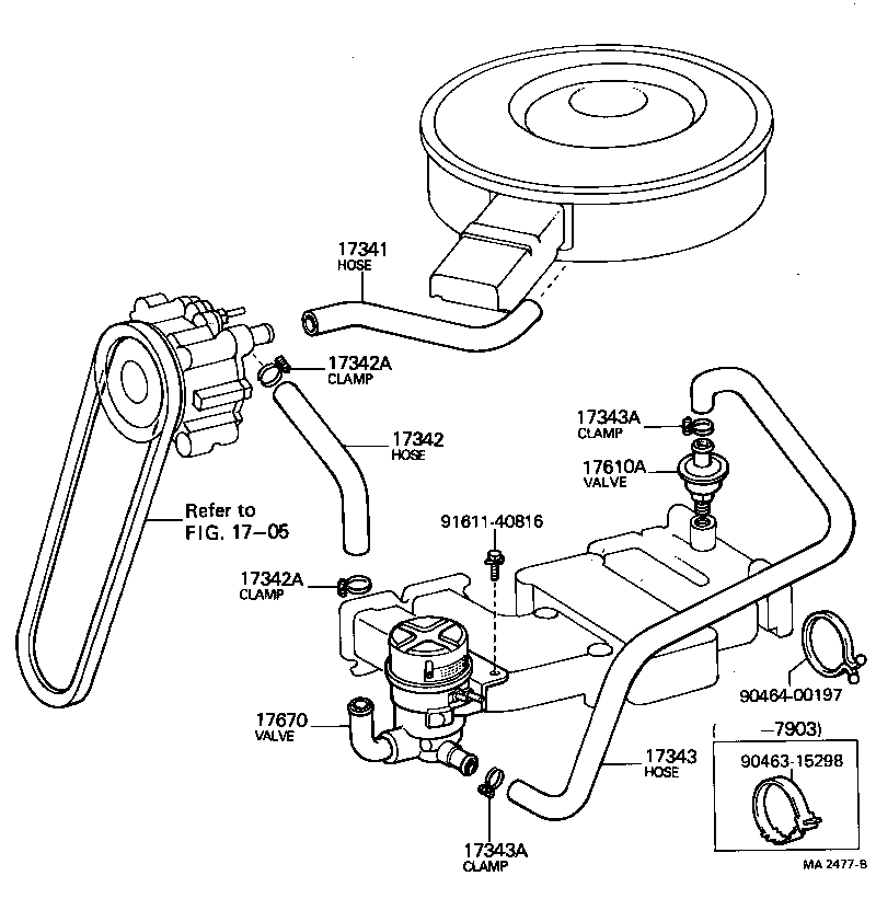  CORONA |  MANIFOLD AIR INJECTION SYSTEM