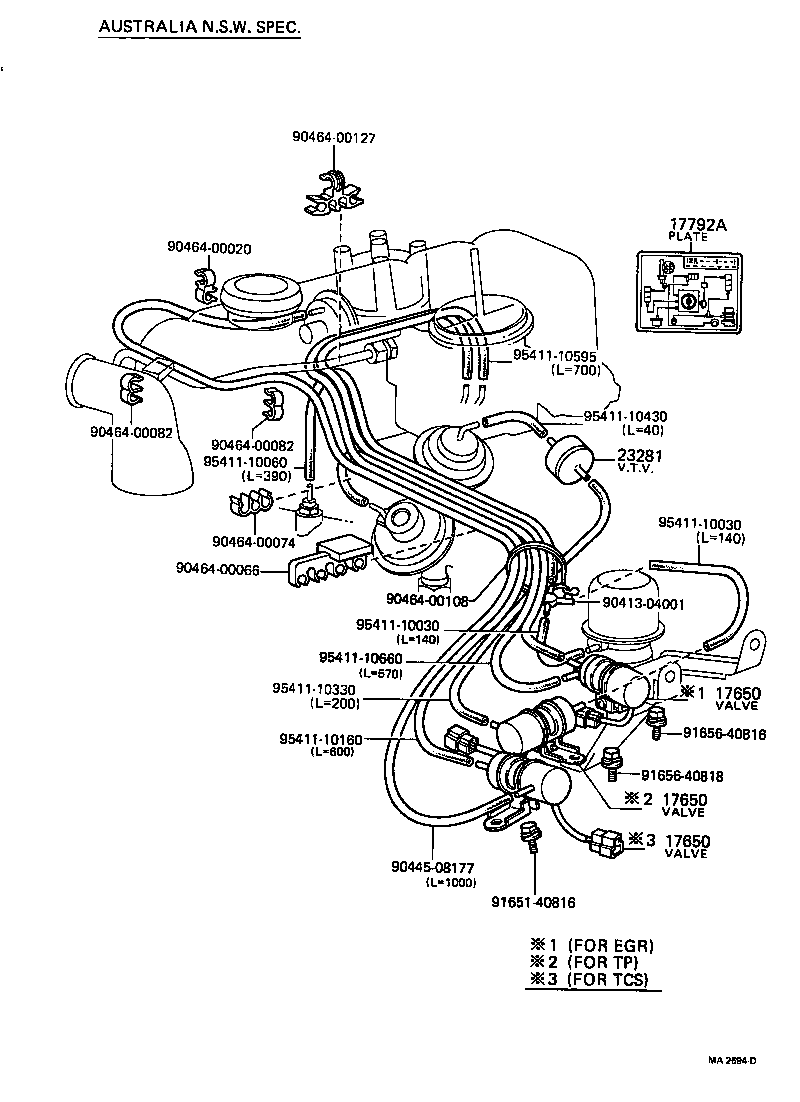  HILUX |  VACUUM PIPING