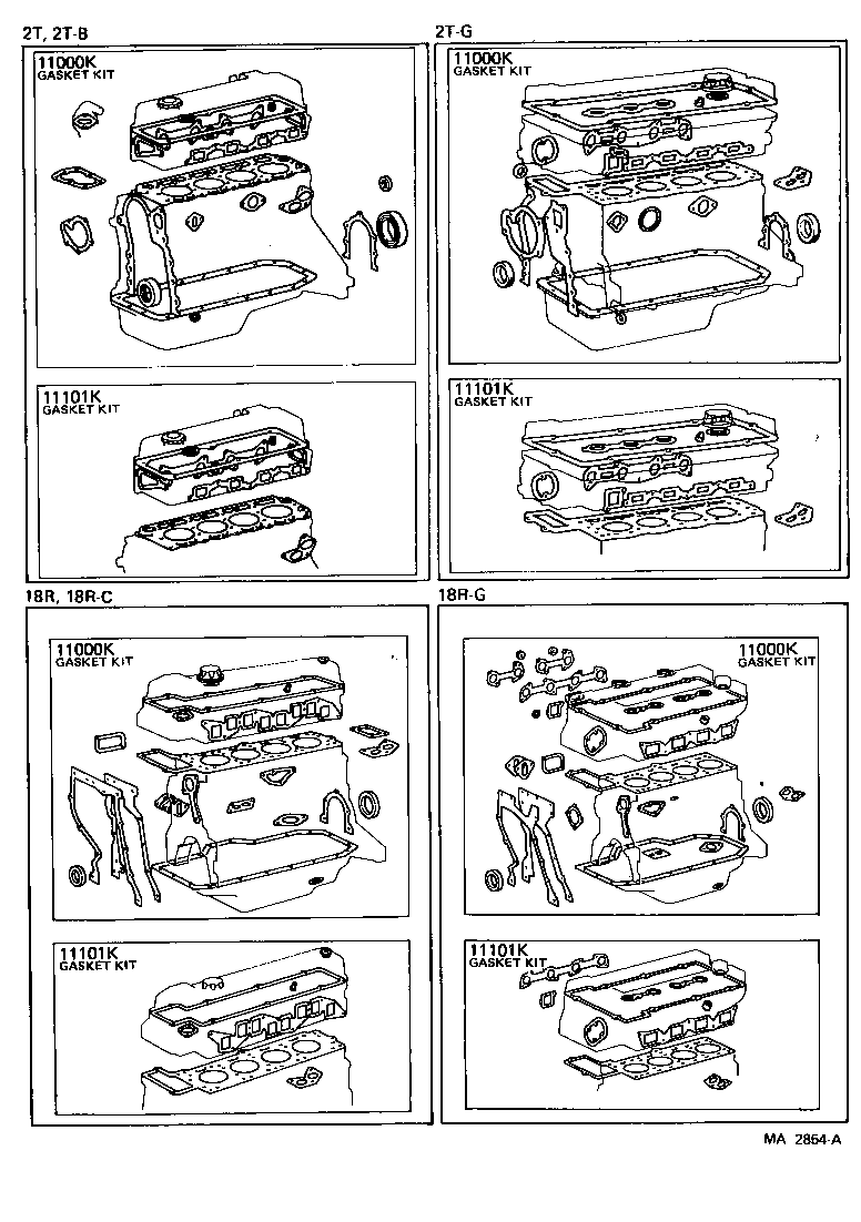  CELICA |  ENGINE OVERHAUL GASKET KIT