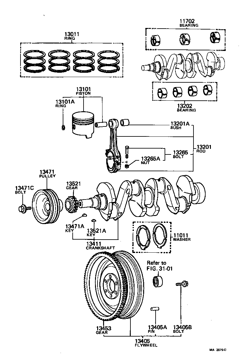  COASTER |  CRANKSHAFT PISTON