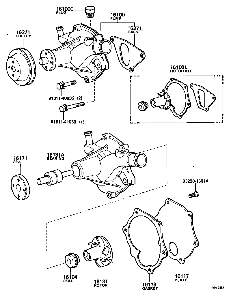  COASTER |  WATER PUMP